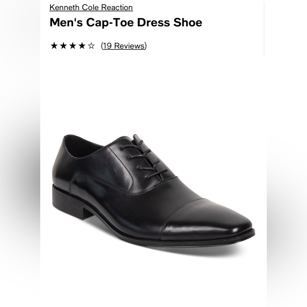(Sold) Kenneth Cole - Men's Cap-Toe Dress Shoe